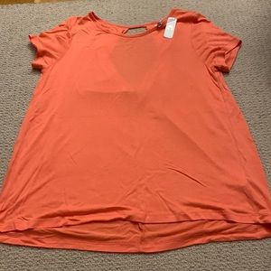 NWT coral color Charming Charlie shirt.